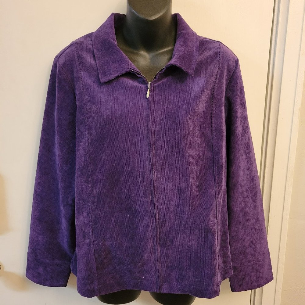 Christopher and Banks Purple Corduroy Jacket